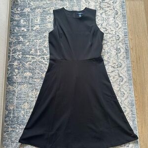 Chaps Classic Black Midi Dress